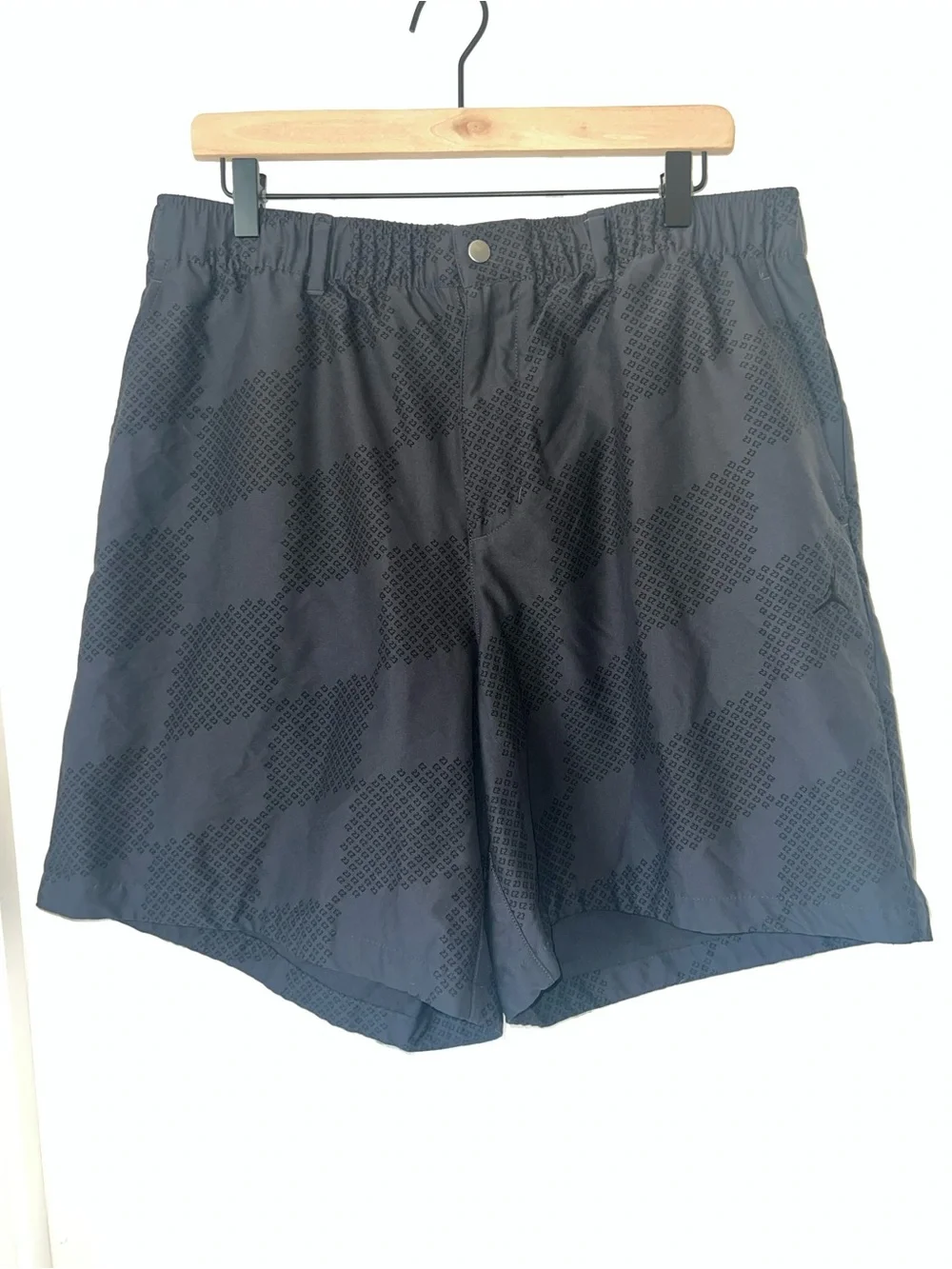Nike Air Jordan Dri-Fit Golf Shorts Diamond Print Black Size XL
